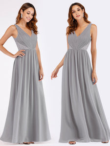 Ever Pretty  Fhion Deep V Neck Sleeveless Long Evening Party Dress