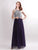 Ever Pretty  Fhion Contrt Color Floor Length Evening Party Dress