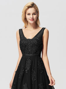 V Neck Sleeveless Cocktail Dress