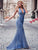 Fhion Sleeveless DeF V Neck Long Cocktail Party Dresses F