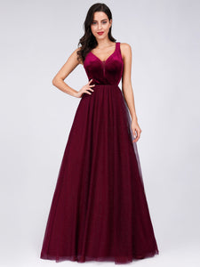 Fhion Sleeveless Long Prom Party Dress F