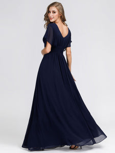 A-Line Empire Waist Maxi Evening Party Dresses