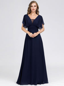 A-Line Empire Waist Maxi Evening Party Dresses