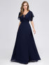 A-Line Empire Waist Maxi Evening Party Dresses