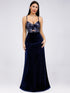 Fhion Paillette Sleeveless Long Evening Party Dress