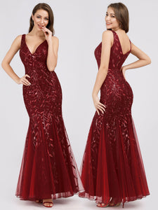 Sequin Classic Fishtail Evening Dress