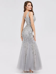 Sequin Classic Fishtail Evening Dress