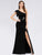 One Shoulder Evening Dresses with Side Split