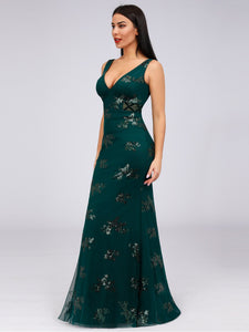 Ever Pretty Sequin Print Slim Fit Fishtail Evening Dresses