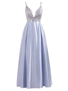 Ever Pretty  A-line V-neck Beaded Floor Length Evening Dress