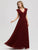 A-line V-Neck Sleeveless Wedding Party Bridesmaid Dresses