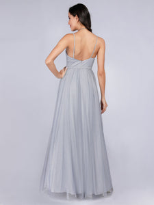 Backless Sexy V Neck Prom Dresses for  F