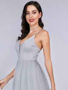 Backless Sexy V Neck Prom Dresses for  F