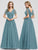 V-Neck A-Line Short Sleeve Floor-Length Bridesmaid Dresses