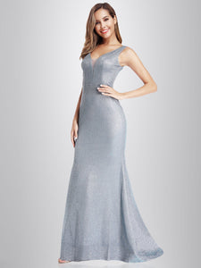 Slim Fit Shiny Fishtail Prom Dresses F