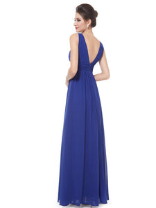 Deep V-neck Maxi Woman Evening Dress