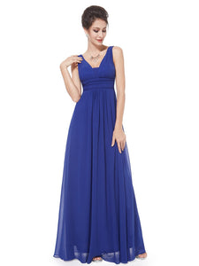 Deep V-neck Maxi Woman Evening Dress