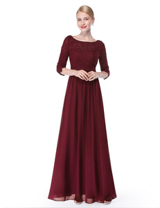 Sleeve Evening Dress  （ Warehoe）