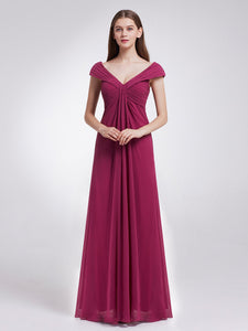 Sexy V-neck Long Party Dress F