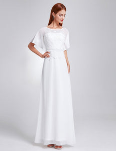 C Sleeve Long Evening Dress