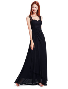 Sleeveless Long Evening Party Dress