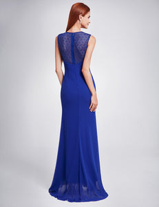 Sleeveless Long Evening Party Dress