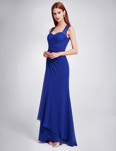 Sleeveless Long Evening Party Dress