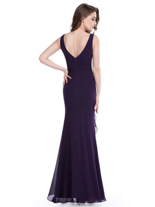 Sleeveless Long Evening Dress