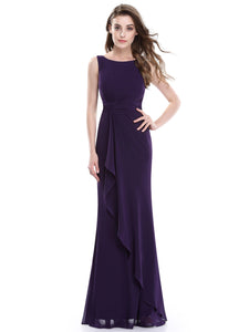 Sleeveless Long Evening Dress