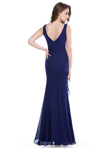 Sleeveless Long Evening Dress