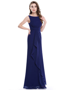 Sleeveless Long Evening Dress