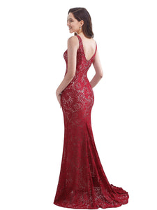 Sleeveless Long Evening Dress