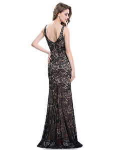 Sleeveless Long Evening Dress