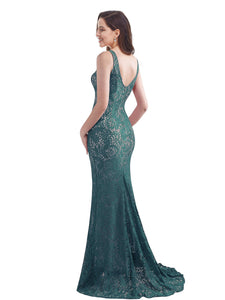 Sleeveless Long Evening Dress