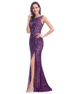 Sleeveless Long Evening Dress