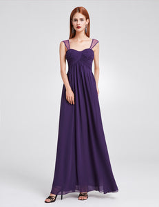 Sleeveless Long Evening Party Dress