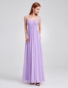 Sleeveless Long Evening Party Dress