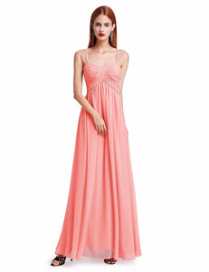 Sleeveless Long Evening Party Dress