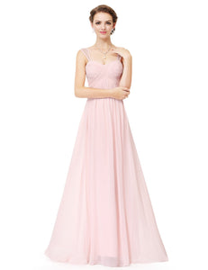 Sleeveless Long Evening Party Dress