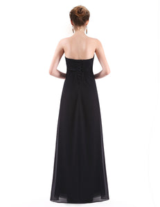 Strless Long Evening Party Dress