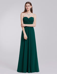 Strless Long Evening Party Dress