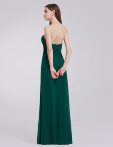 Strless Long Evening Party Dress