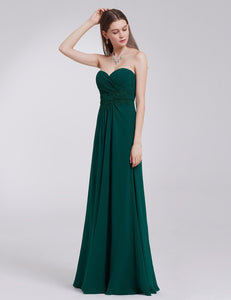 Strless Long Evening Party Dress