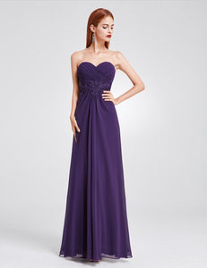 Strless Long Evening Party Dress