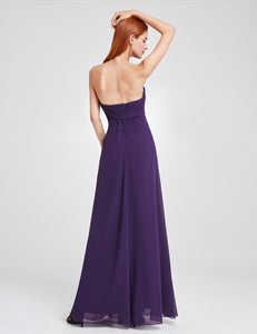 Strless Long Evening Party Dress