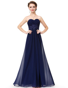 Strless Long Evening Party Dress