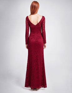 Long Sleeve Evening Party Dress