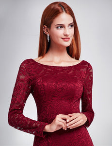 Long Sleeve Evening Party Dress