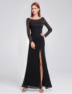 Long Sleeve Evening Party Dress