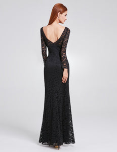 Long Sleeve Evening Party Dress